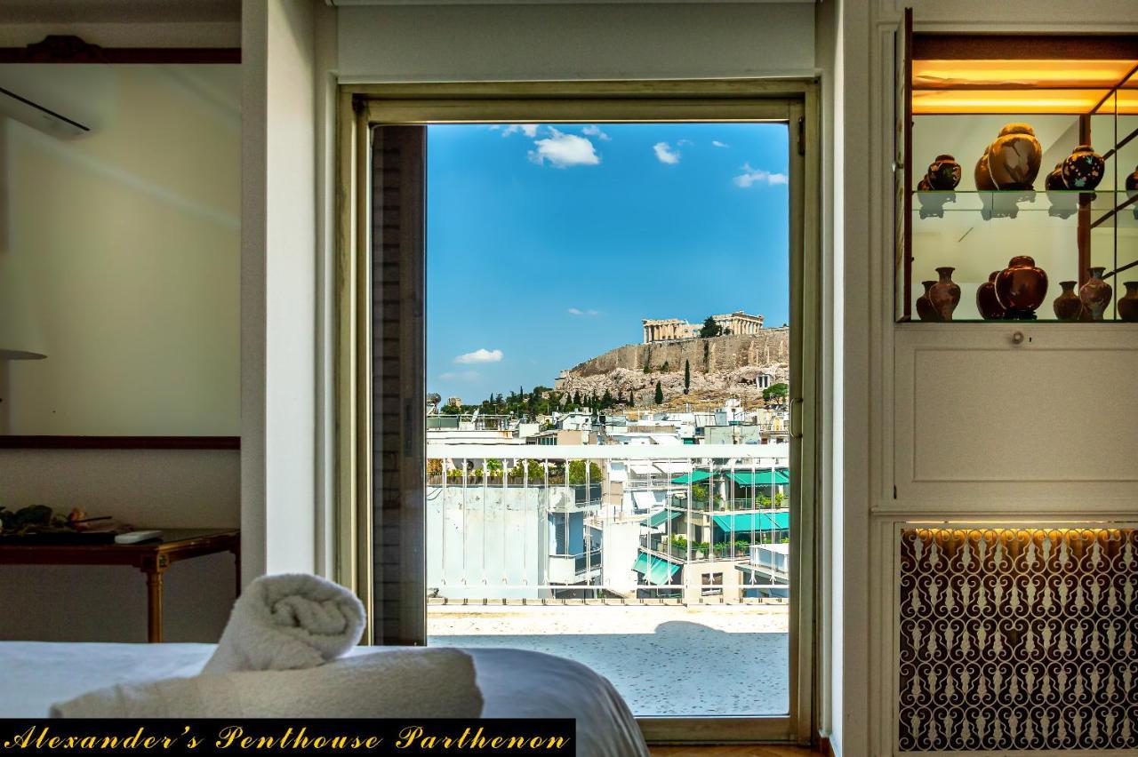 Ferienwohnung Alexander'S Penthouse Athen Exterior foto