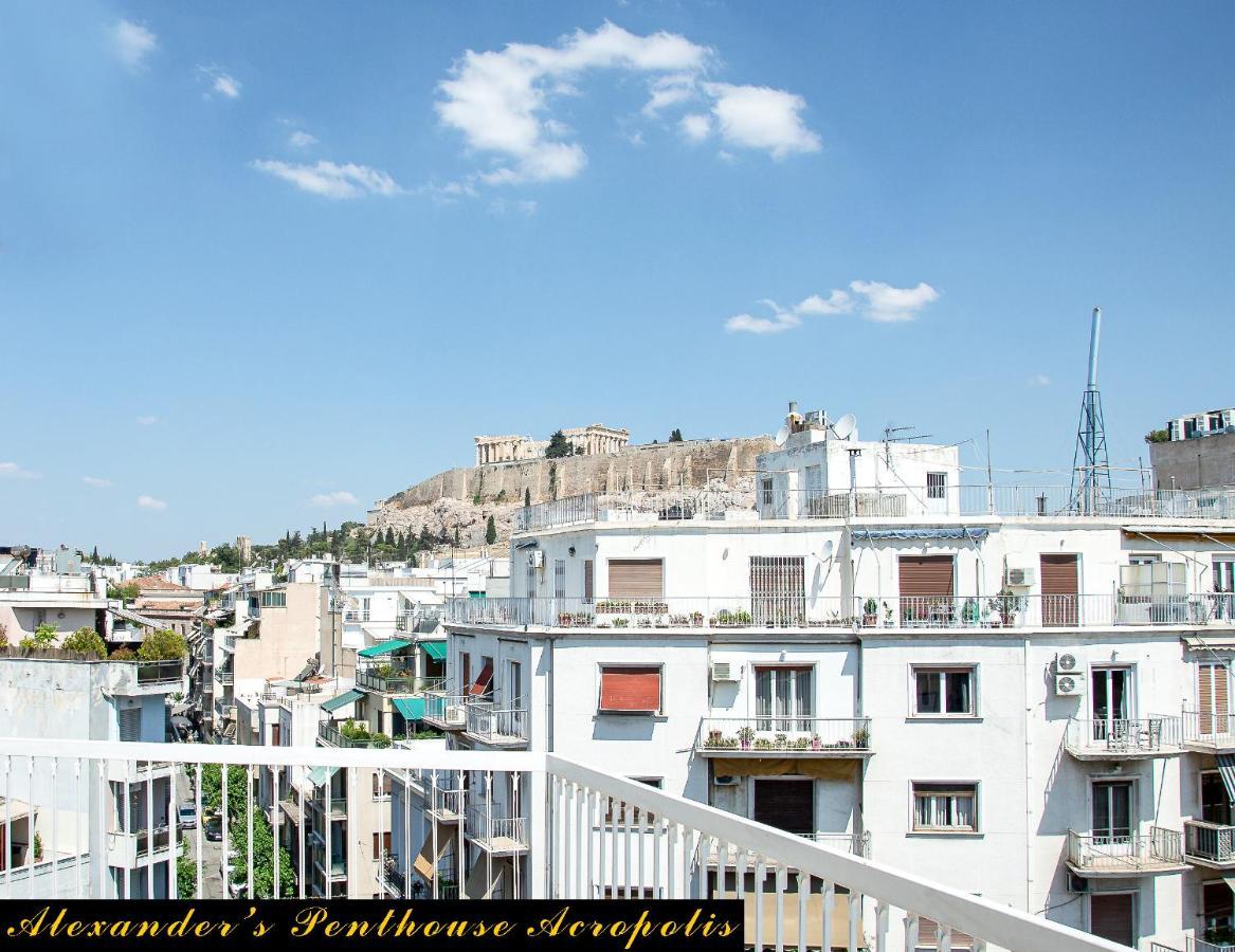 Ferienwohnung Alexander'S Penthouse Athen Exterior foto